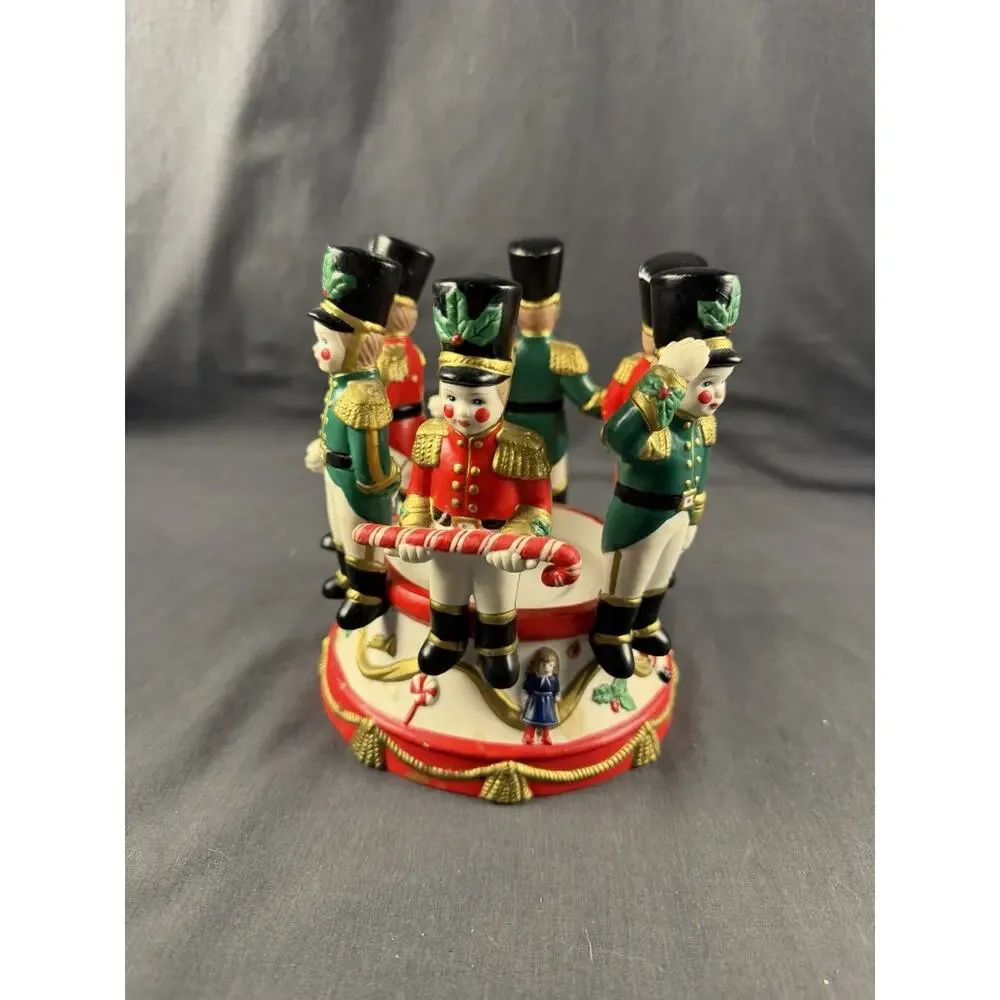 Vintage PartyLite Candle Holder Toy Soldiers Christmas Nutcracker